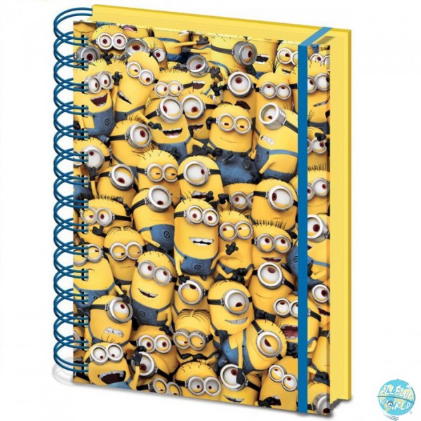 Ich - Einfach Unverbesserlich Pyramide 3D Notizbuch A5 Many Minions