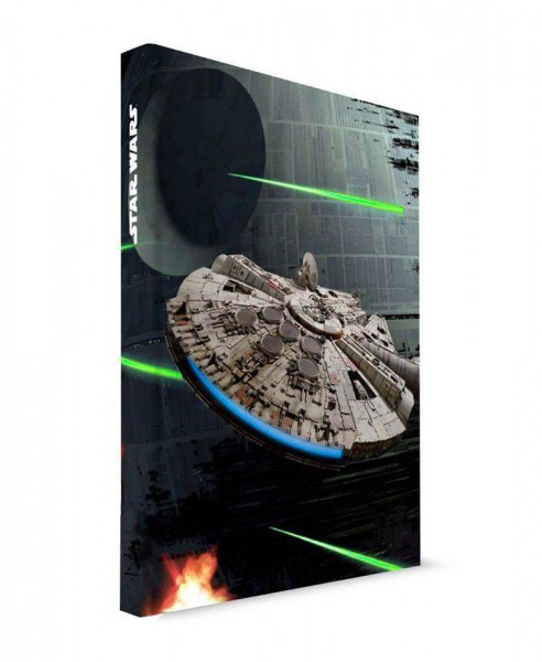 Star Wars - Millenium Falcon Notizbuch mit Leuchtfunktion: SD Toys