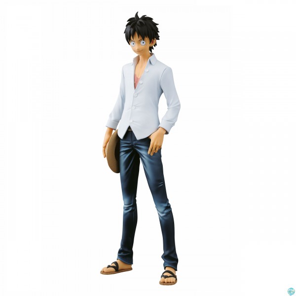 One Piece - Ruffy Figur - Jeans Freak / The Last World: Banpresto