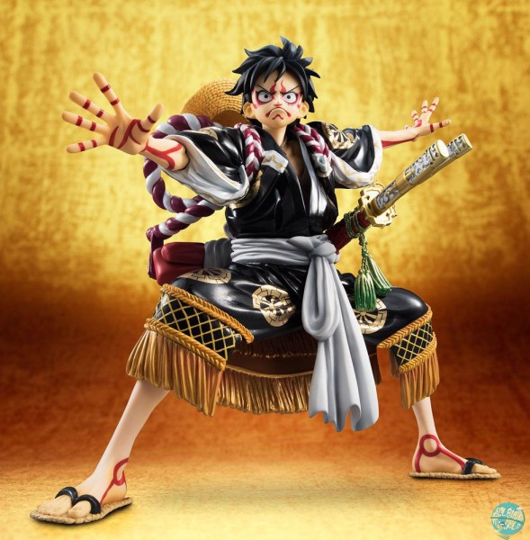 One Piece - Monkey D. Ruffy Statue - Excellent Model P.O.P / Kabuki Edition Black: MegaHouse