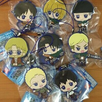 Attack on Titan - Gatcha Pon Figur / Blindbox Rubber Keychain: Bandai Attack on Titan - Gatcha Pon Figur / Blindbox Rubber Keychain: Bandai