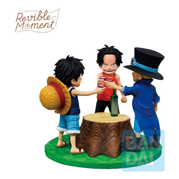 One Piece - Ace & Sabo & Luffy Statue / Ichibansho - Dramatic Memories: Banpresto