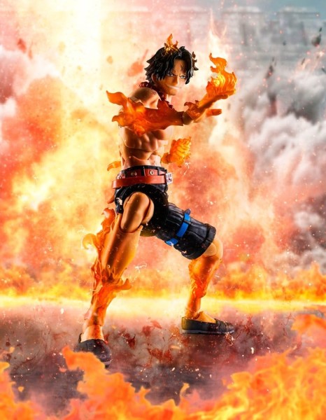 One Piece - Portgas D. Ace Actionfigur / S.H.Figuarts - Marineford: Bandai Tamashii Nations