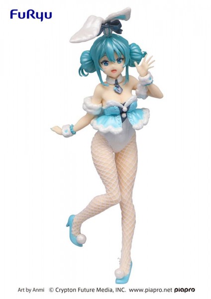 Vocaloid - Hatsune Miku Figur / BiCute Bunnies - White Rabbit Pearl Color Version: Furyu