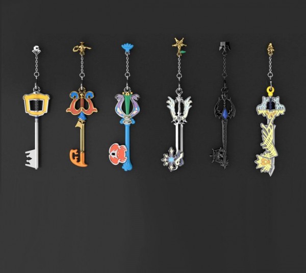 Kingdom Hearts - Anhänger 6er-Pack / Key Blade Collection - Diecast: Square Enix