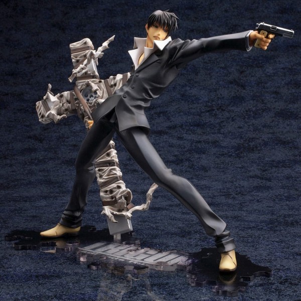 Trigun Badlands Rumble ARTFX J - Nicholas D. Wolfwood Renewal Package Version Statue: Kotobukiya