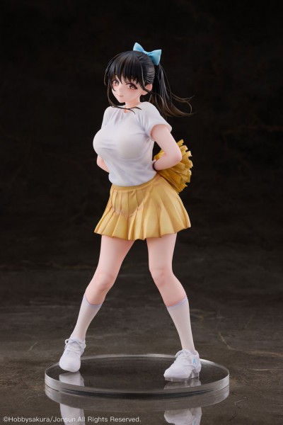 Original Illustration - Cheerleader Aya Statue / Illustration by Jonsun: Hobby Sakura