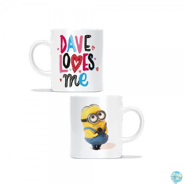 Minions Pyramide Tasse Dave Loves Me 330ml