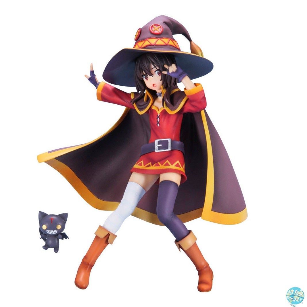 Figura Megumin Konosuba – Chomusuke Ver, PVC 19 Cm, Modello Da Collezione Per Fans, Regalo Compleanno