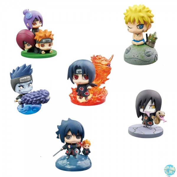 Naruto Shippuuden - 1x Minifigur m. Blindbox - Petit Chara Land / Naruto & Akatsuki: MegaHouse