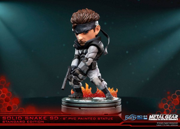 Metal Gear Solid - Solid Snake Statue / Super Deformed: First 4 Figures