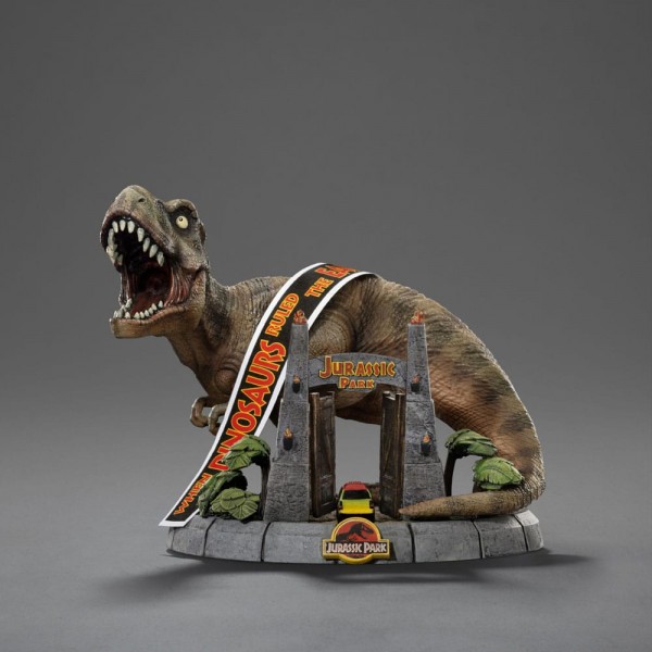 Jurassic Park Mini Co. - T-Rex Figur / Illusion Deluxe: Iron Studios