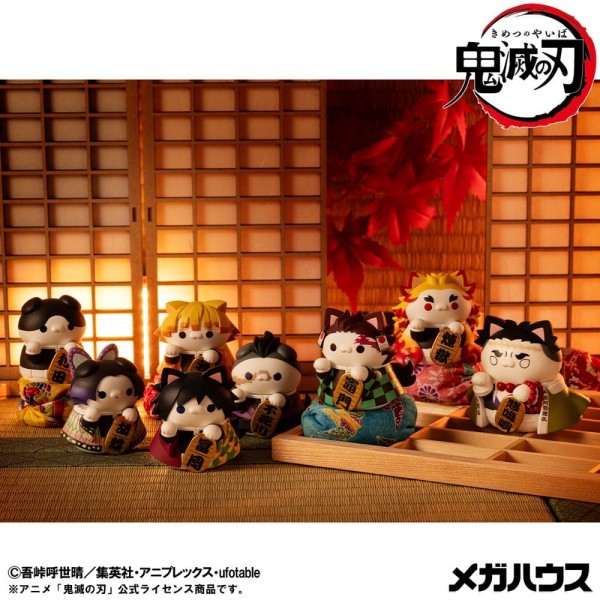 Demon Slayer Kimetsu no Yaiba - Mega Cat Project Sammelfiguren Fortune Cats Ver. 01: Megahouse