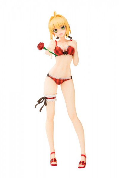 Fate/EXTELLA - Saber / Nero Claudius Statue / Rose Vacance Version: Aoshima