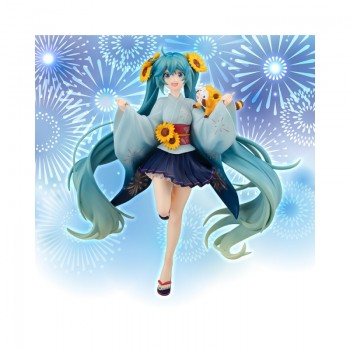 Vocaloid - Hatsune Miku & Rascal Figur / Summer Version: Taito Vocaloid - Hatsune Miku & Rascal Figur / Summer Version: Taito